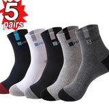 Men's Bamboo Fiber Socks Breathable Crew Sports Socks, photo 37