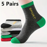 Men's Bamboo Fiber Socks Breathable Crew Sports Socks, photo 18