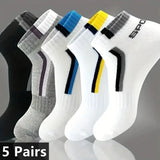 Men's Bamboo Fiber Socks Breathable Crew Sports Socks, photo 41
