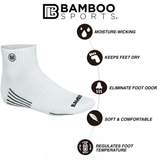 Premium Bamboo Rayon Quarter High Crew Socks - 3 Pair and 6 Pair Packs Available, photo 31